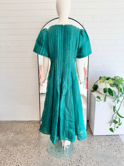 Aje Emerald Green Nova Midi Dress - Size 14