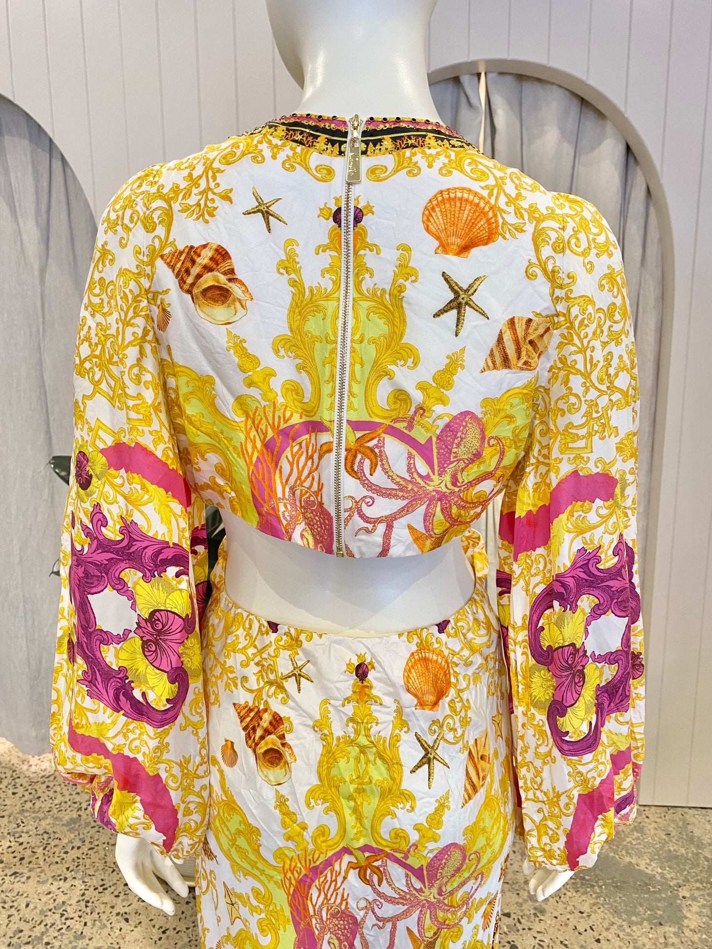 Camilla Squid Squad U-Ring Cut Out Dress - Size Small (8-10)