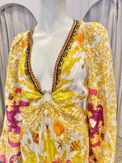 Camilla Squid Squad U-Ring Cut Out Dress - Size Small (8-10)