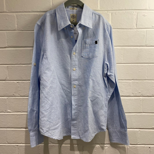 Scotch and Soda Blue Check Shirt - Size 12