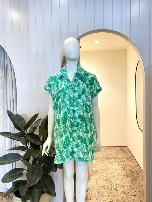 Cabana Ware Terry Towelling Playsuit - Size 12