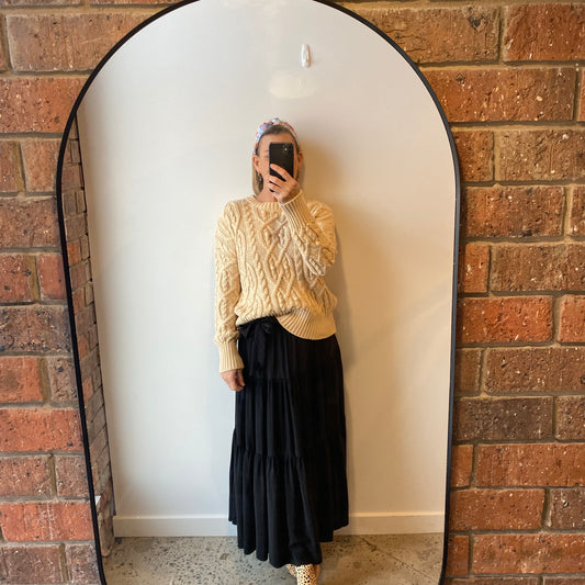 Miann & Co Cable Knit Sweater - Size 6