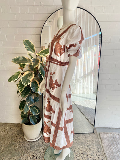 Zoe Kratzmann 'Portrait' Linen Dress - Size 1 (10)