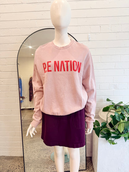 PE Nation Blush Paradigm Crew Sweatshirt - Size M