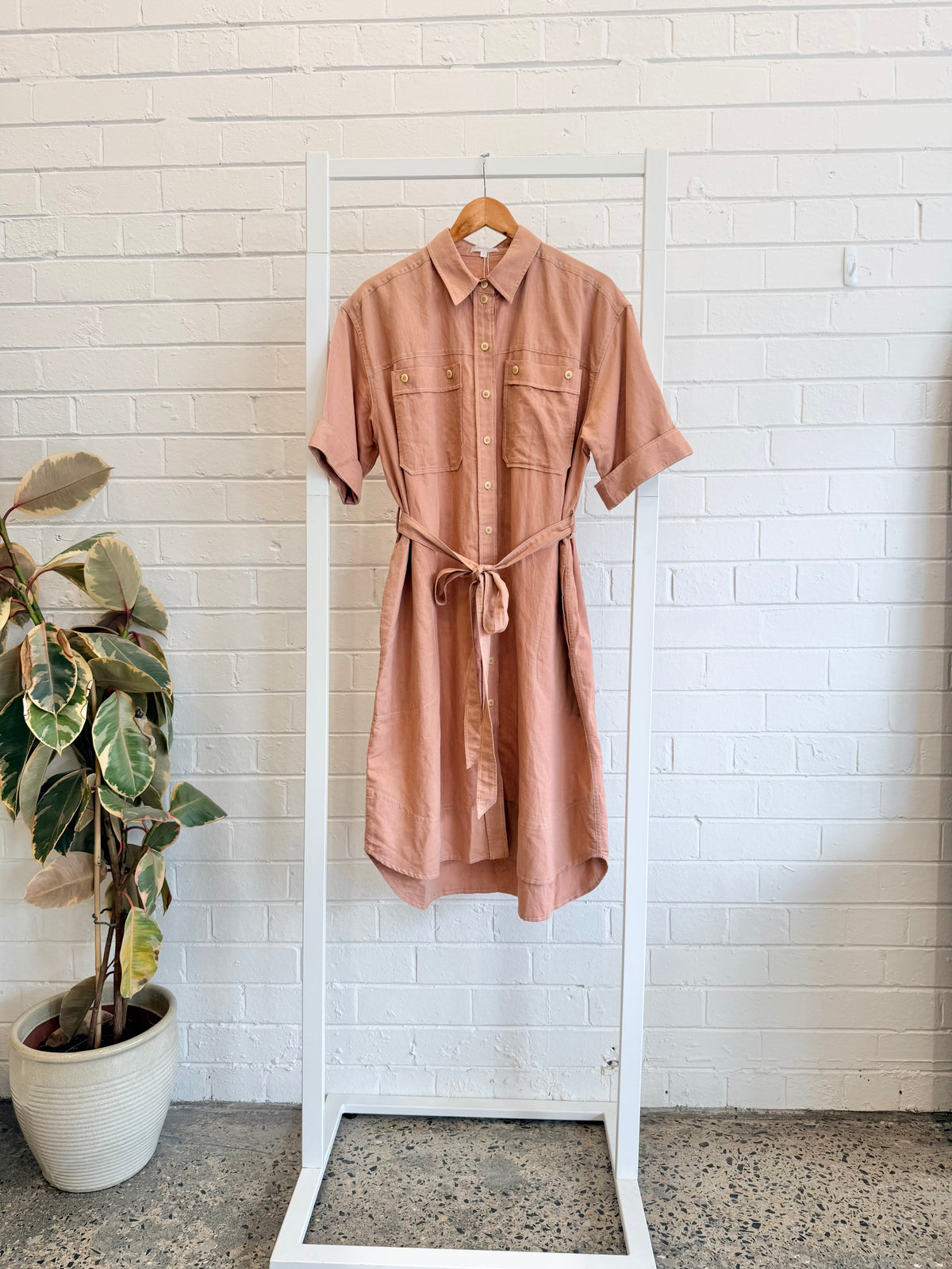 Aestas Freya Shirt Dress - Size 4 (14-16)