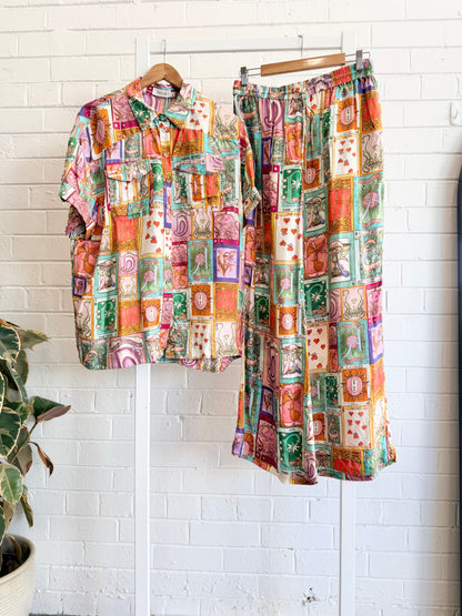 Kate Ford Cairo Silk Shirt and Pants - Size 1 (8)