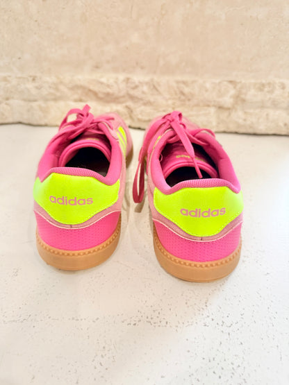 Adidas Breaknet Sneakers in Pink / Lime - Size US 9 EU 41.5