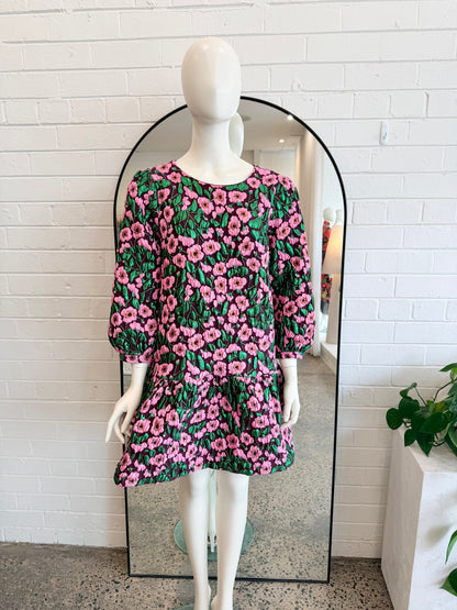Gorman 'Wild Roses' Jacquard Dress - Size 8