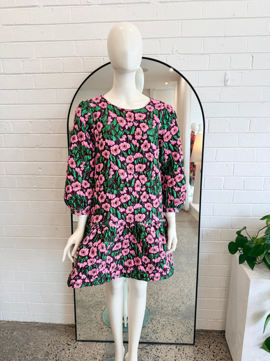 Gorman 'Wild Roses' Jacquard Dress - Size 8