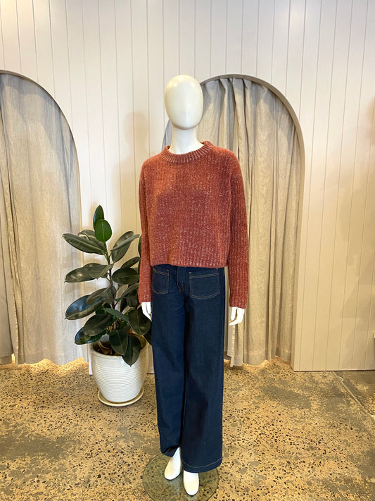 Jac and Jack Berry Cashmere Knit Jumper - Size M (10/12)