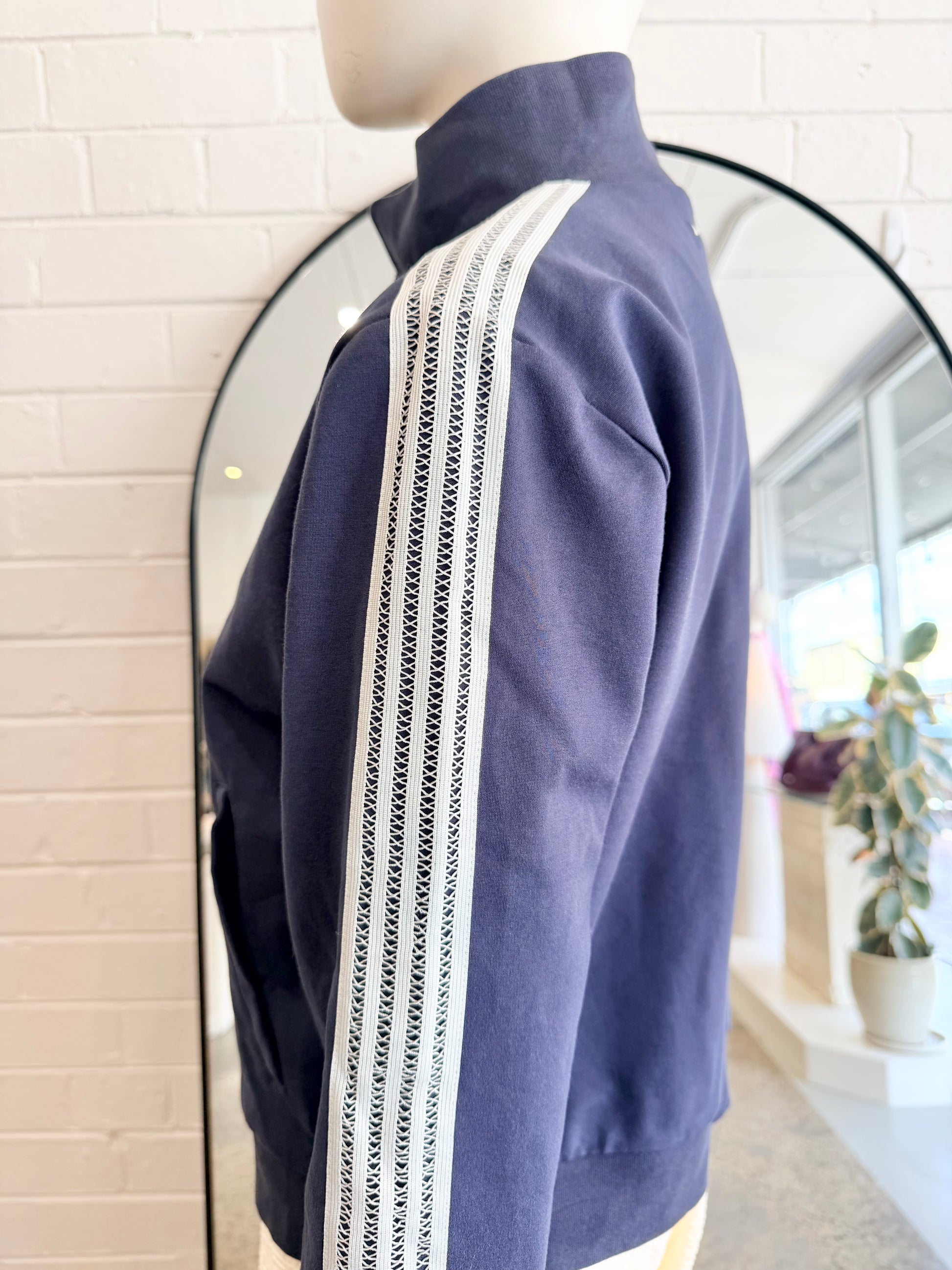 The Upside 'Margot' Jacket in Navy - Size M (10/12) - Pre-Loved Geelong 3