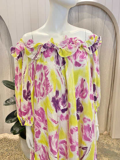 Essentiel Antwerp 'Dagent Ruffle Maxi Dress' Size 14/16