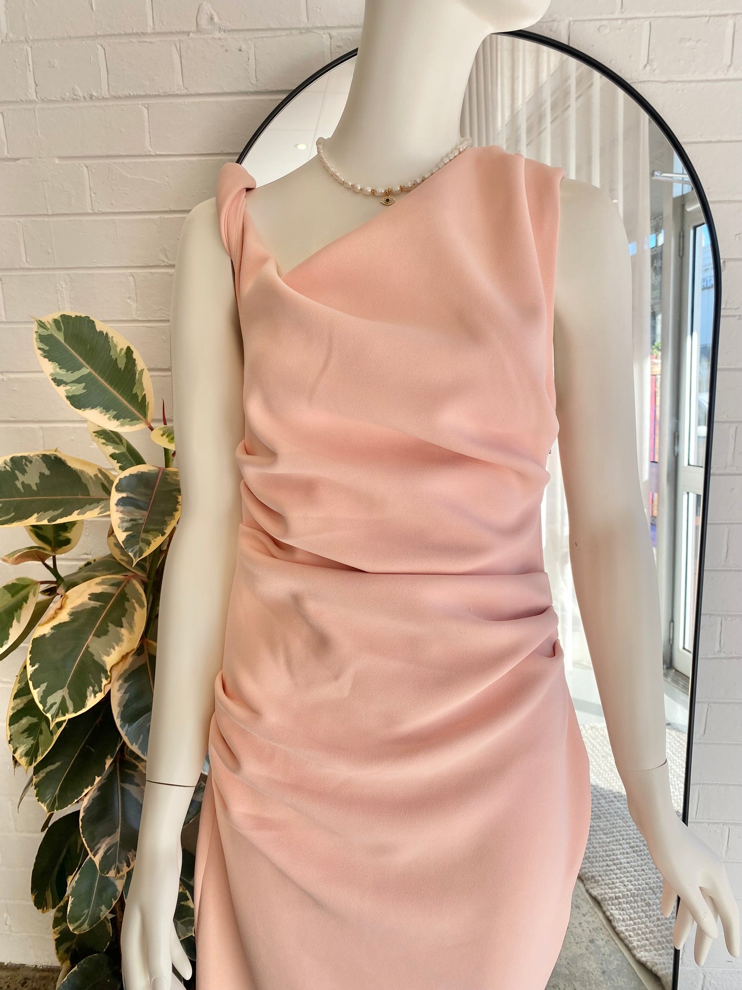 Misha 'Gia' Midi Dress in Rose - Size 10
