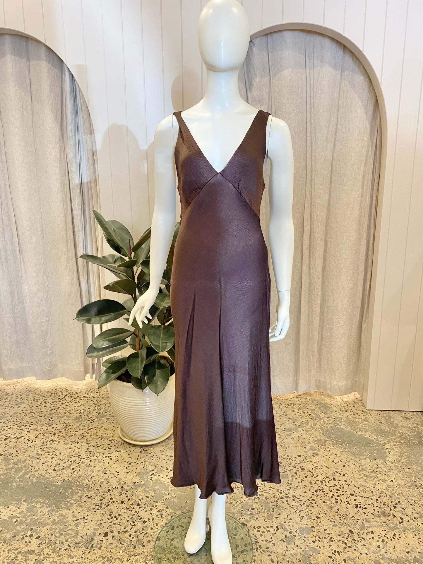 Bec & Bridge Moon Dance Verona Dress in Dark Chocolate - Size 12