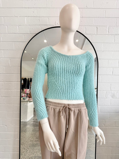 Steele Turquoise Knit Top - Size Small (8)