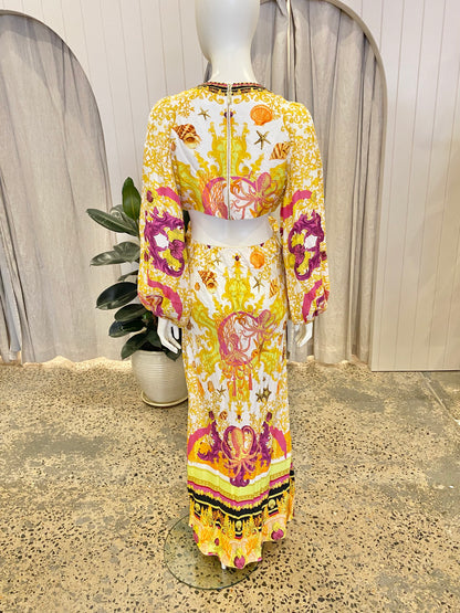 Camilla Squid Squad U-Ring Cut Out Dress - Size Small (8-10)