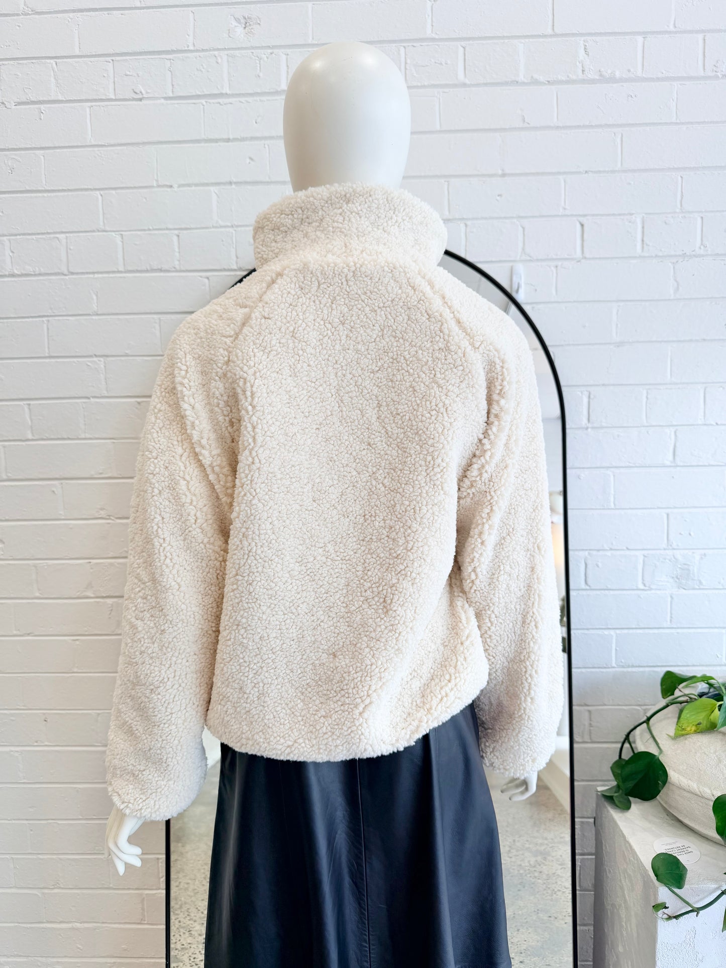 The Upside Cream Harlow Fleece Pullover - Size S (8 - 10) - Pre-Loved Geelong