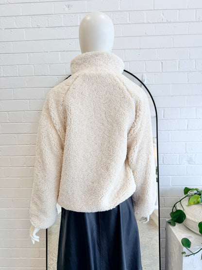 The Upside Cream Harlow Fleece Pullover - Size S (8 - 10) - Pre-Loved Geelong