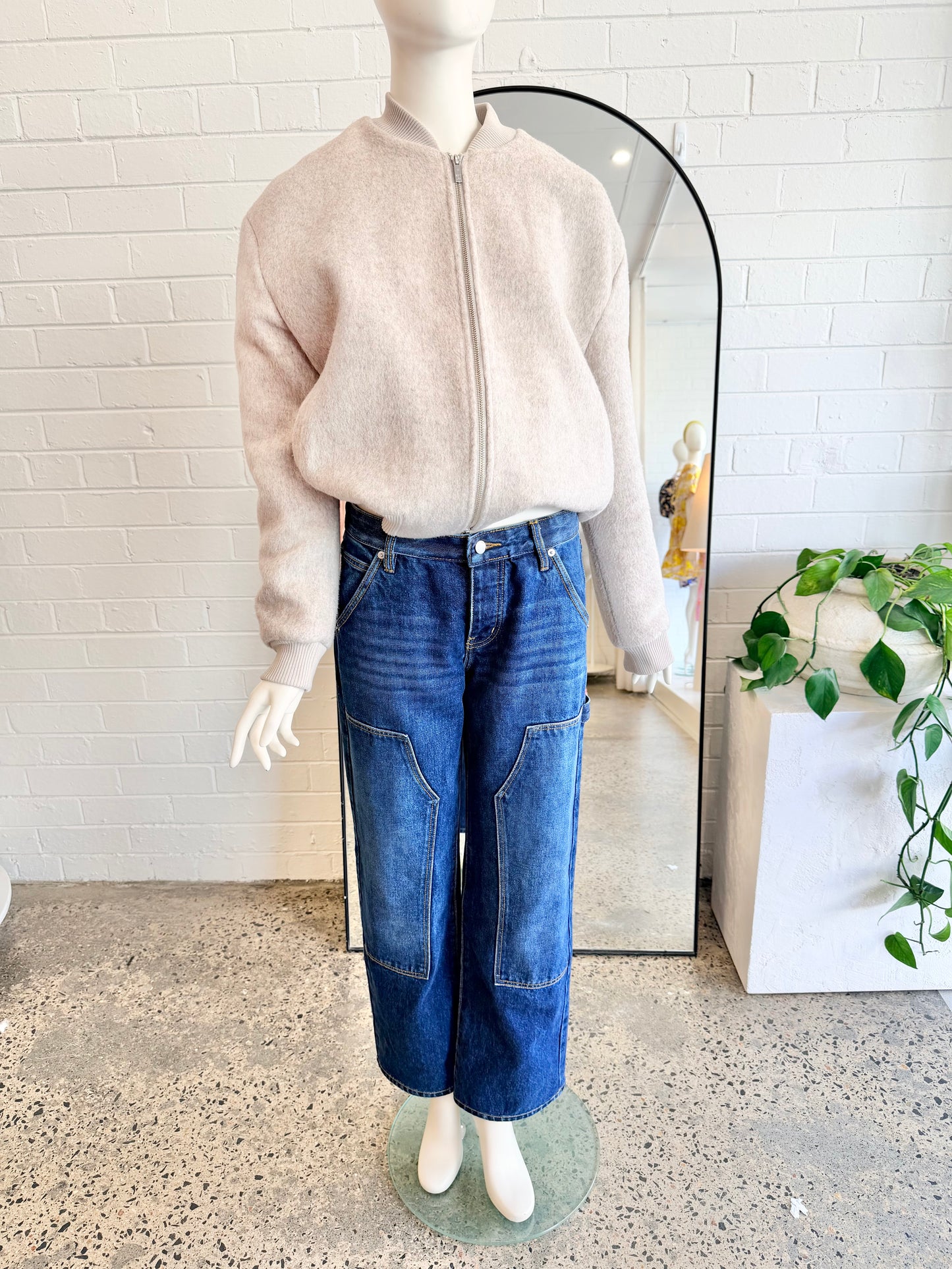 St Agni Dark Indigo Carpenter Jeans - Size 25 (6 - 8)