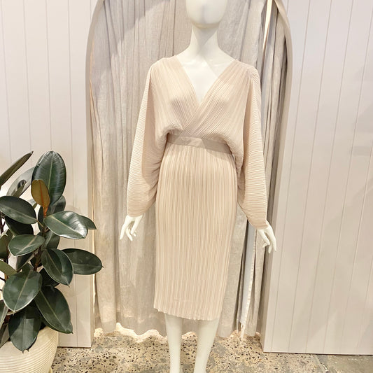 Country Road Pleated Midi Dress - Size 8