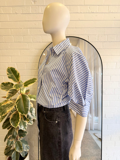 Day Birger et Mikkelsen 'Raphael' Classic Stripe Shirt in Blue/White - Size 36 (8-10)