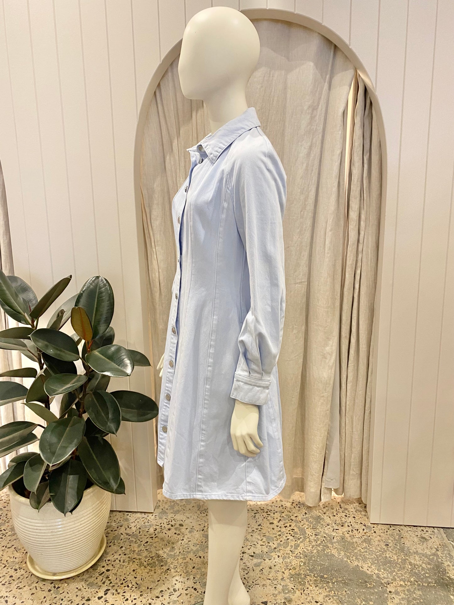 Country Road Blue Denim Dress - Size 10