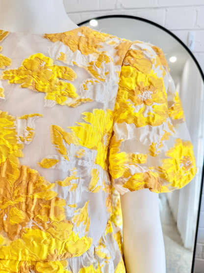 Elliatt Marigold Progressive Mini Dress - Size M (8 - 10)