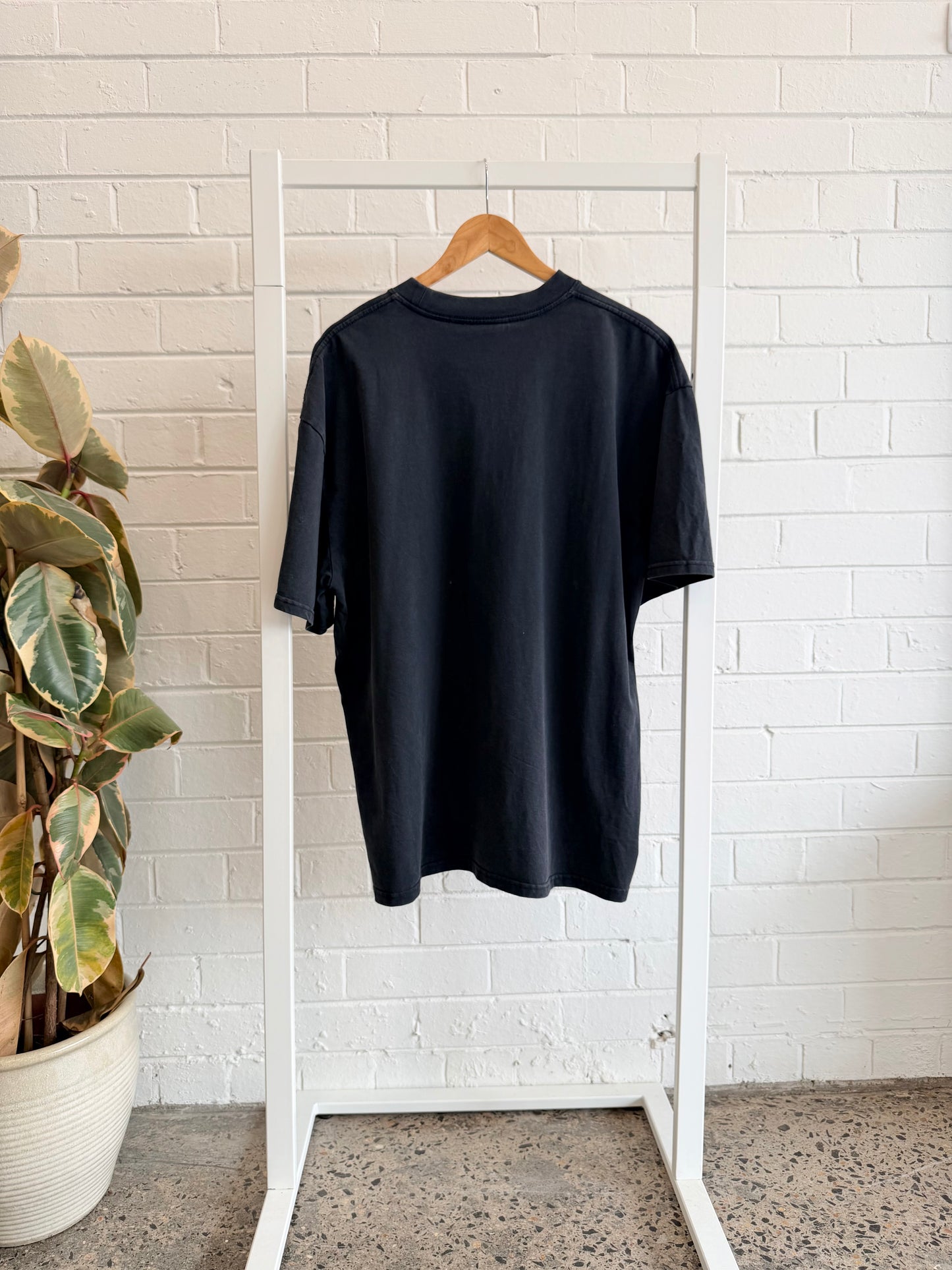 Maku Washed Black Mothership Oversized Tee - Size L (12)