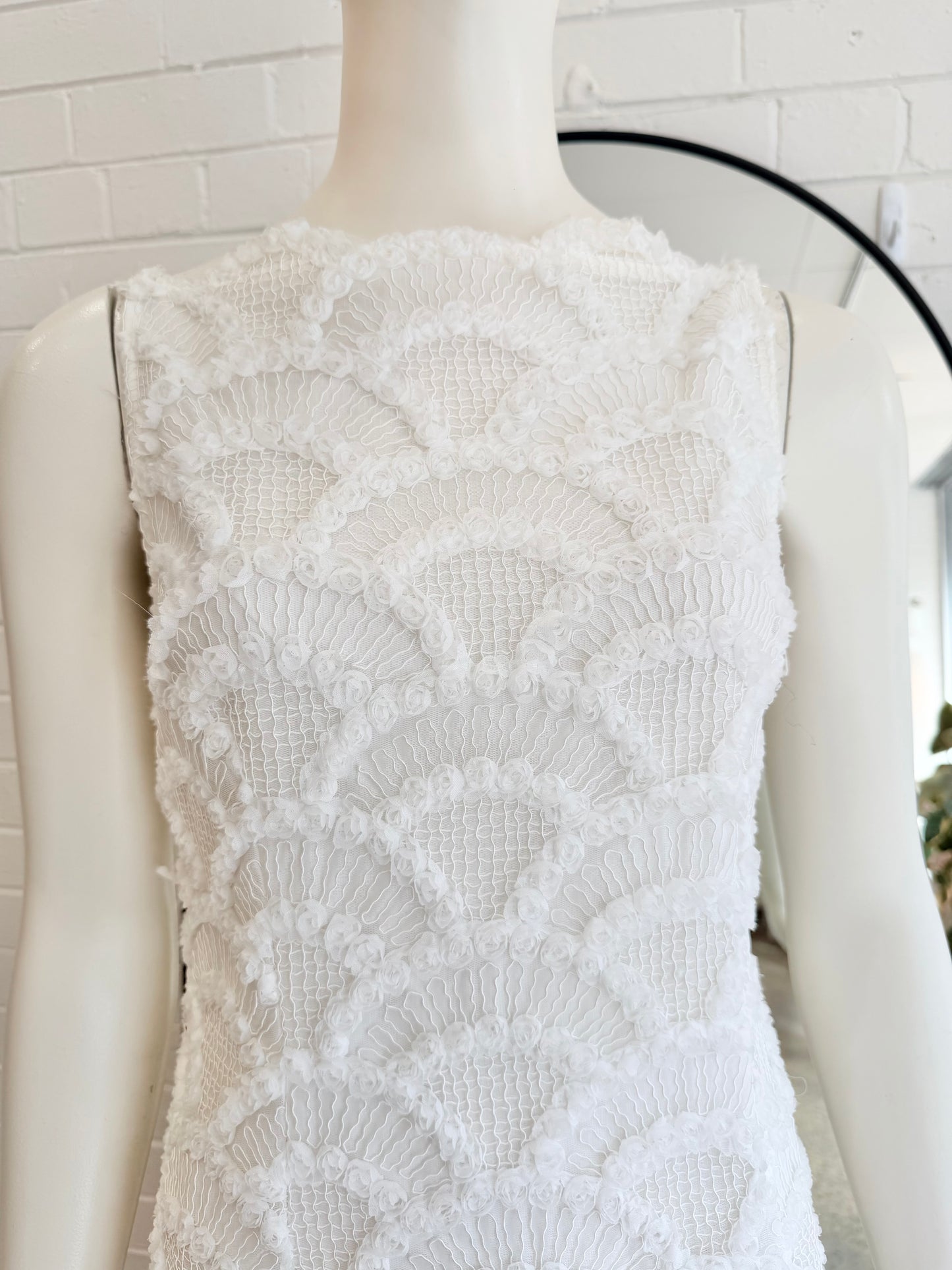 Asilio White English Summer Maxi Dress - Size 8