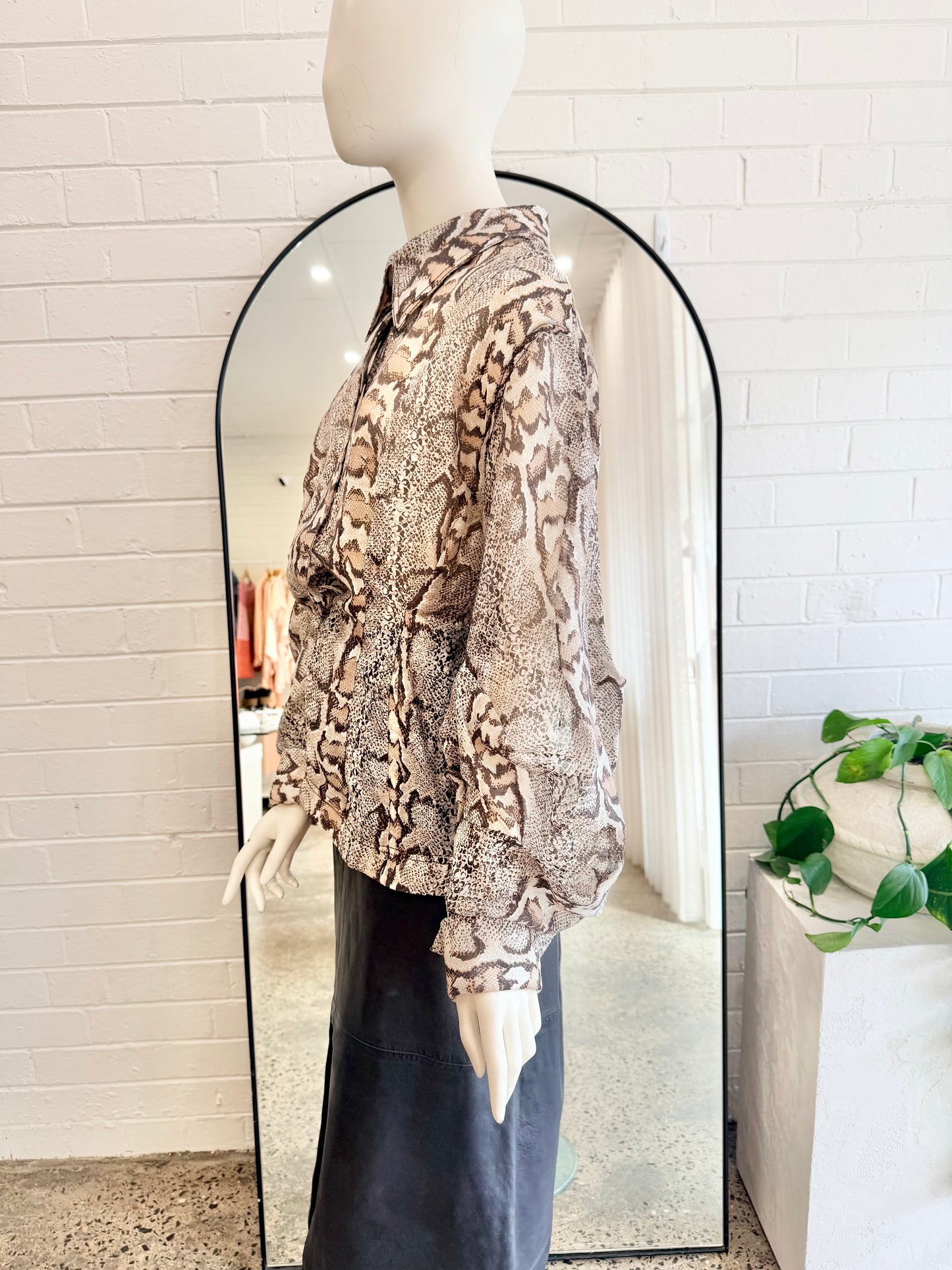 Aje Savana Murphie Shirt - Size 12 - Pre-Loved Geelong