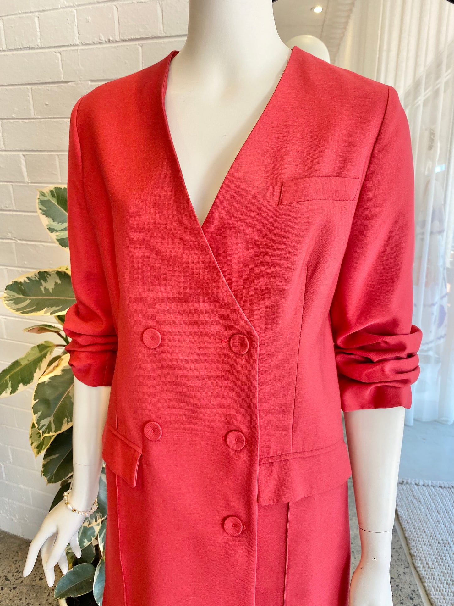 Viktoria and Woods Red Adriatic Blazer Dress - Size 1 (10)