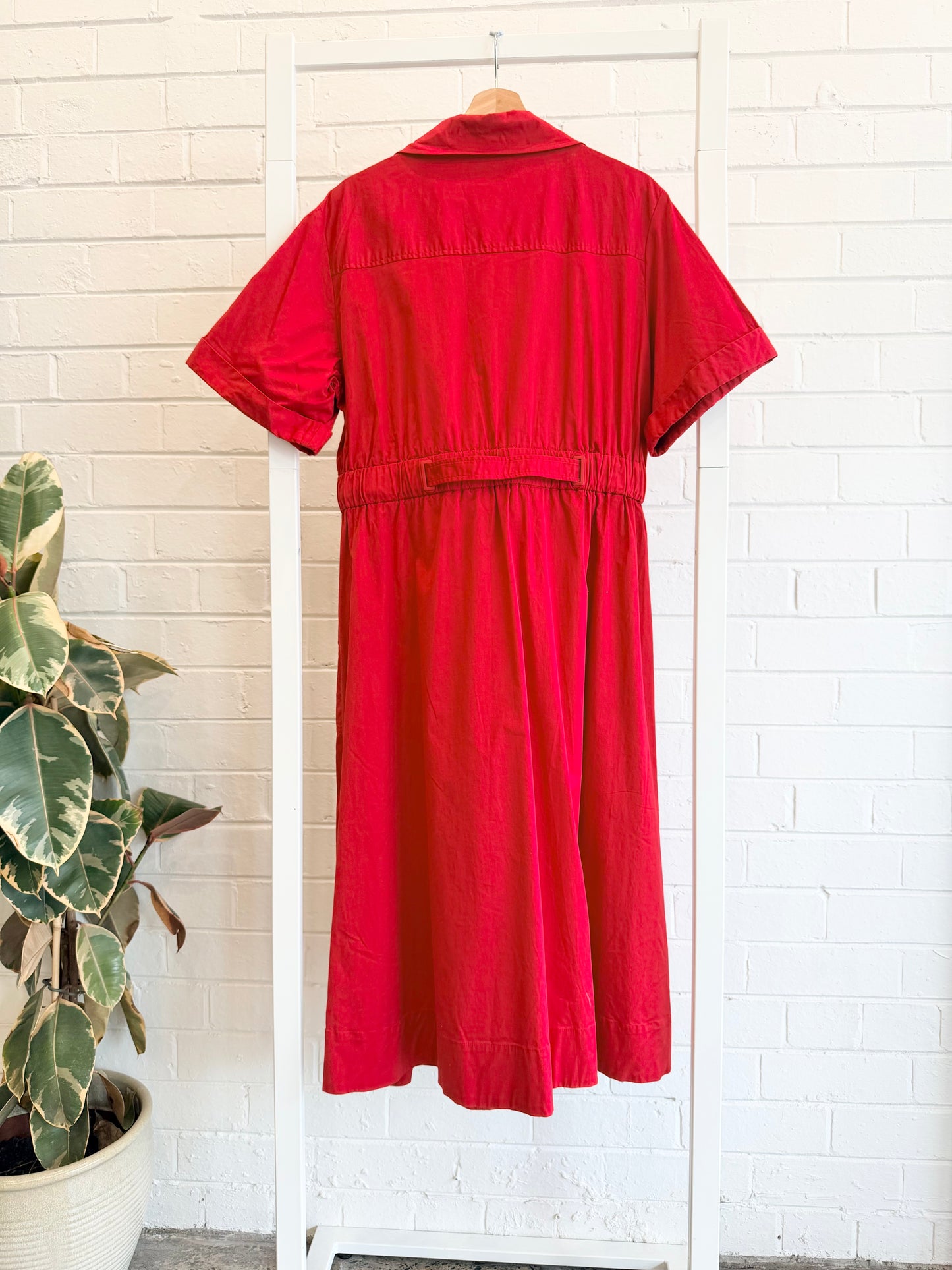 Country Road Cherry Cinched Wrap Dress Midi Dress - Size 16