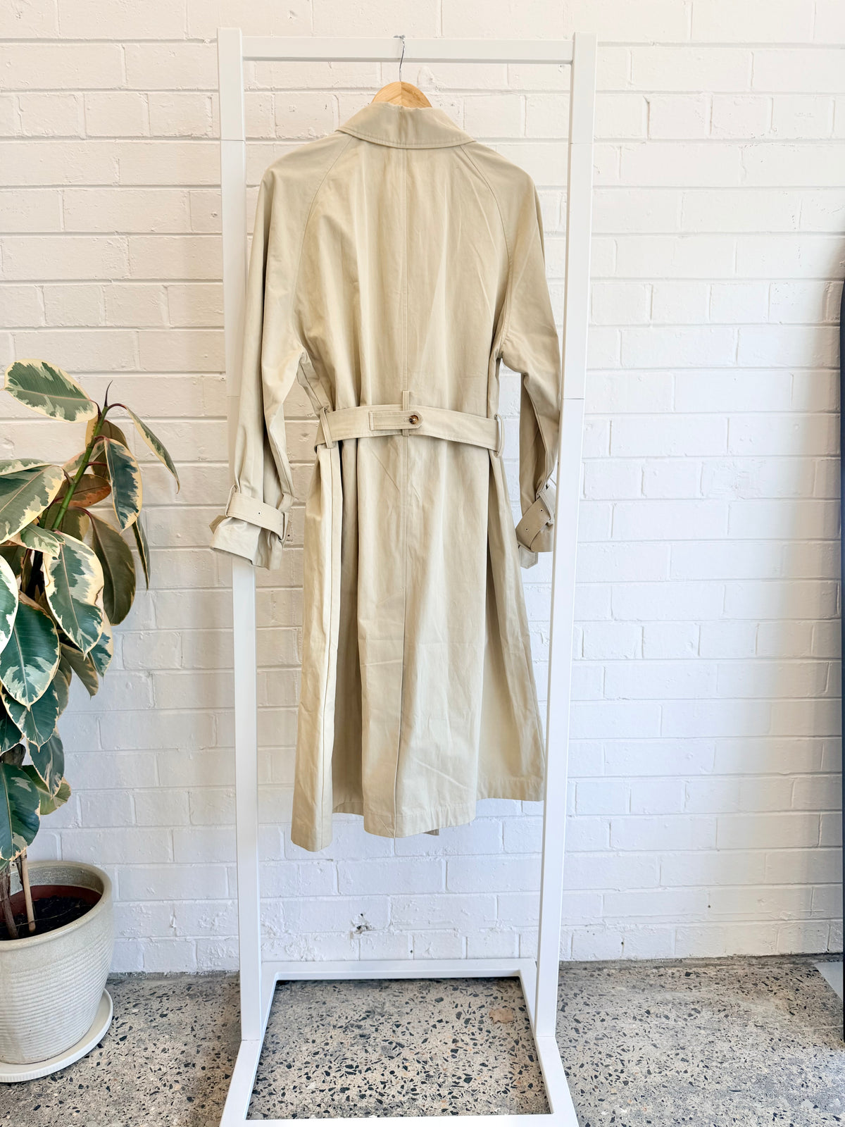Assembly Label Tan Alessandra Trench Coat - Size M/L (12 - 14)