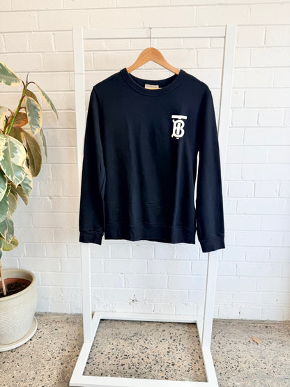 Burberry Black Dryden TB Logo Sweat - Size M (10)