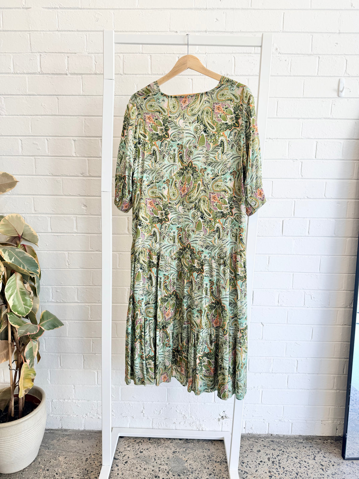 Joey The Label Paisley Midi Dress - Size 16