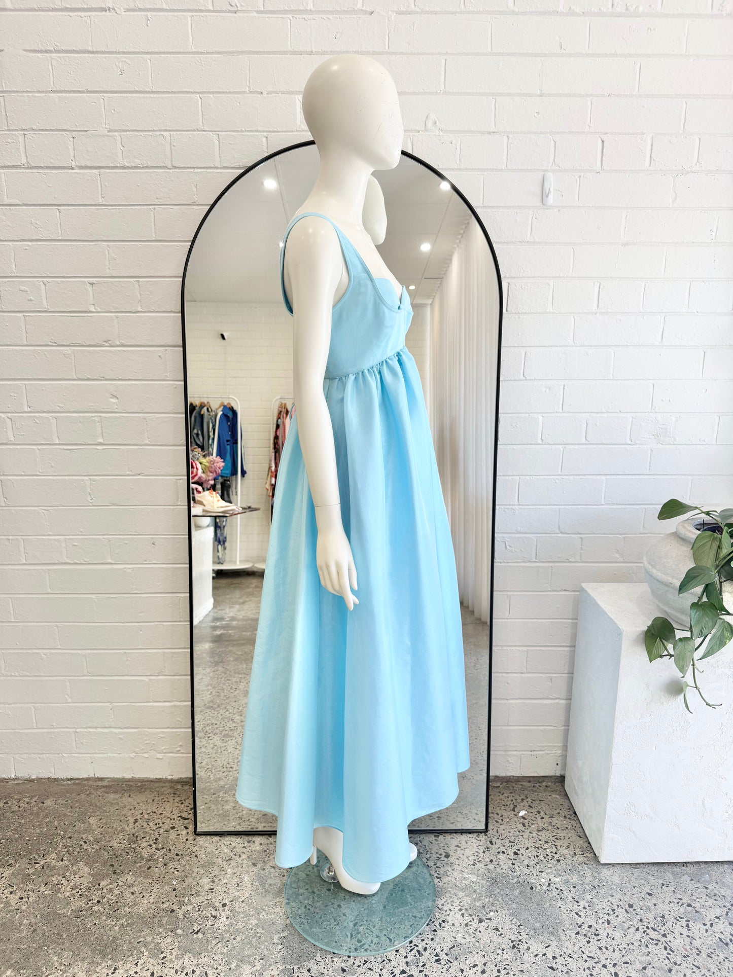 Acler Light Blue Redin Maxi Dress - Size 12