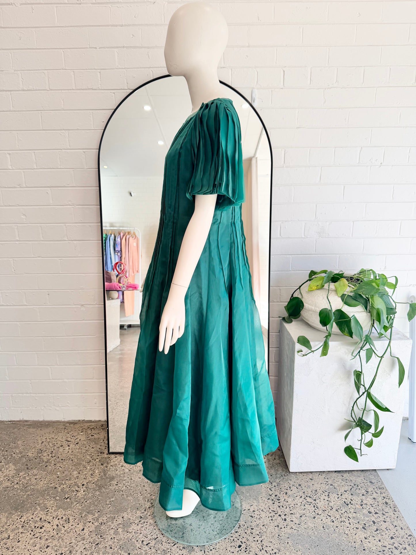 Aje Emerald Green Nova Midi Dress - Size 14