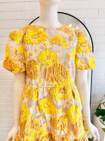 Elliatt Marigold Progressive Mini Dress - Size M (8 - 10)