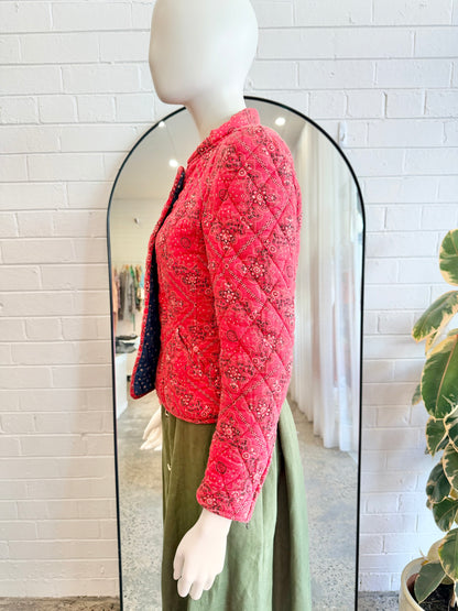 The Isabel Marant Étoile Red Bandana Print Quilted Jacket - Size 1 (AU8)