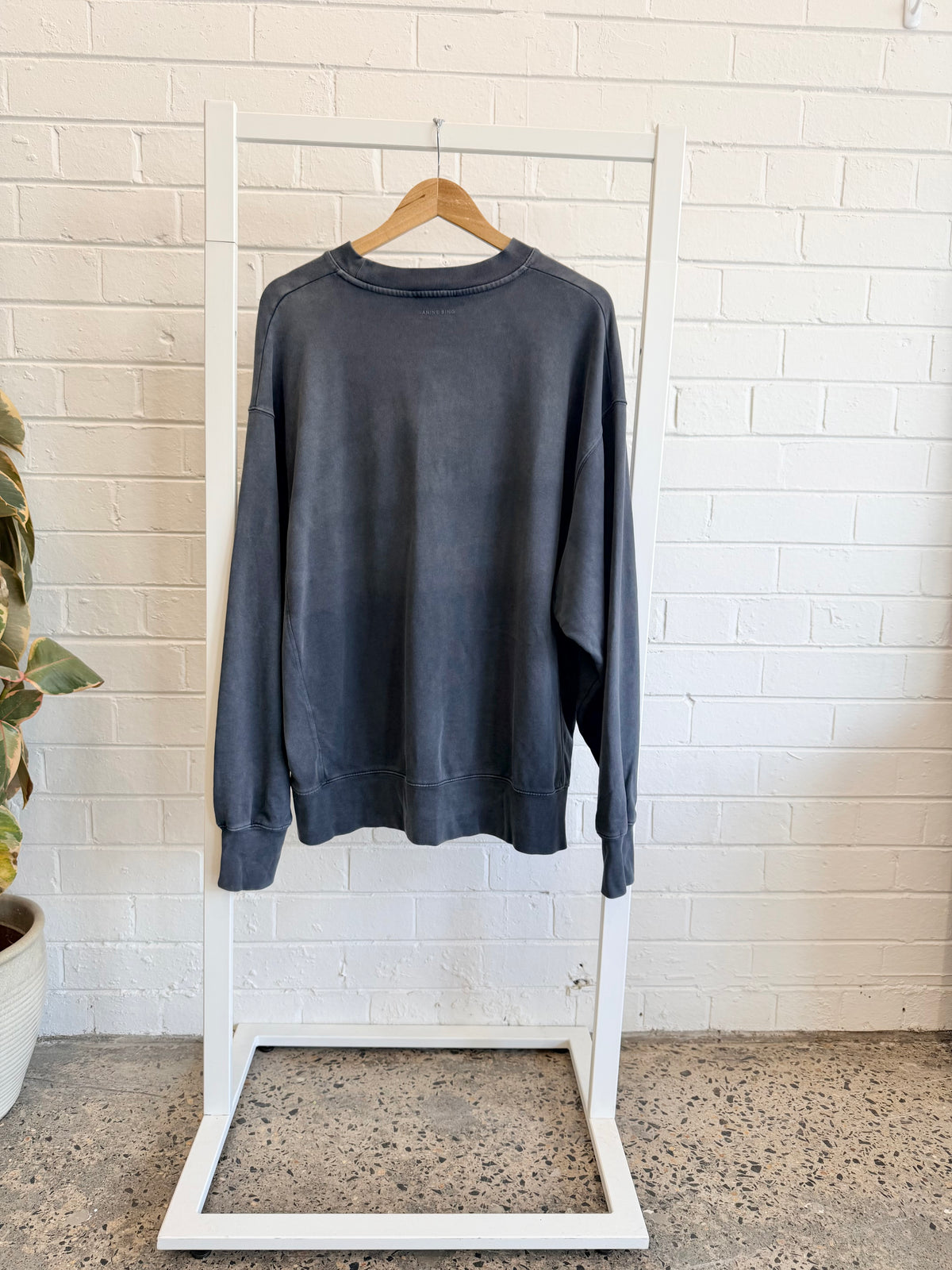 Anine Bing 'Alto' Sweater in Washed Black - Size M (12-14)