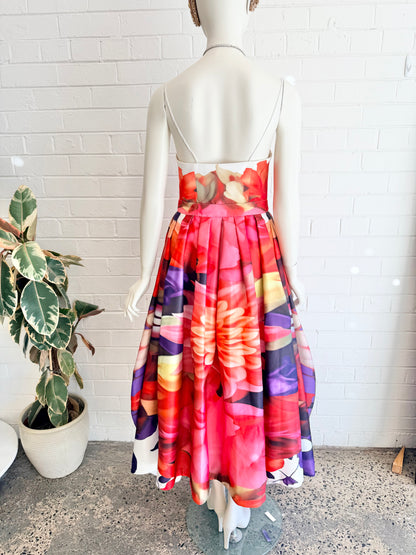 Leo Lin Norine Bustier Midi Dress - Size 10
