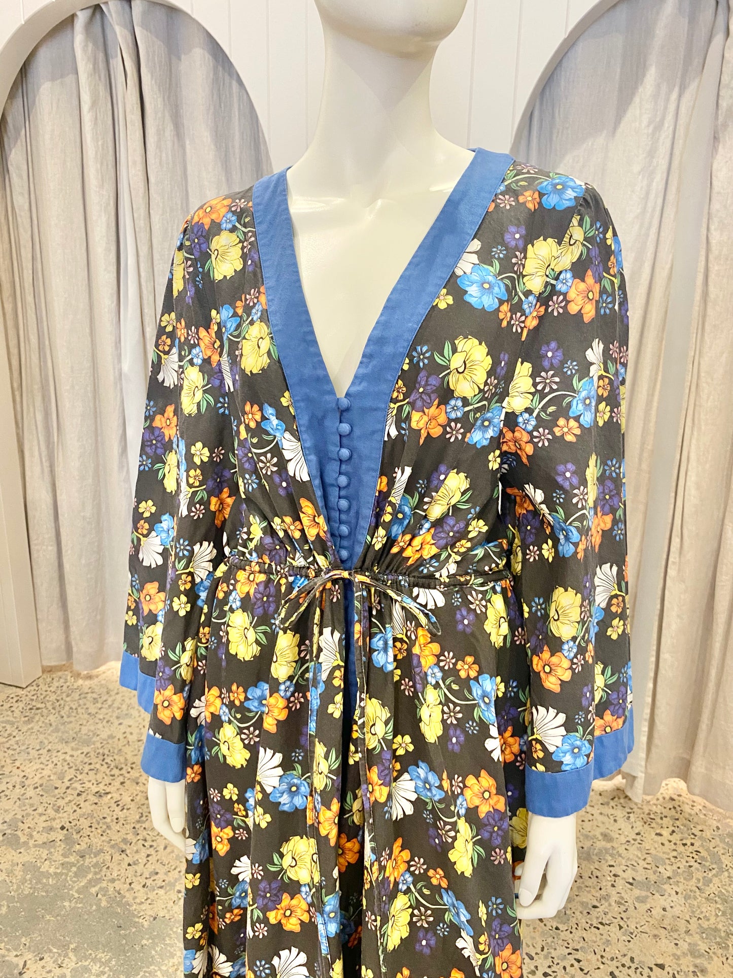 Bohamian Traders Fleur Kaftan Maxi Dress - Size 18