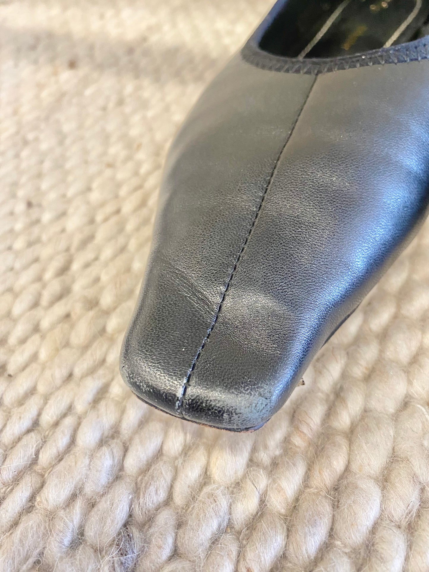 Proenza Schouler Black Pointed Toe Ballet Flats - Size 38