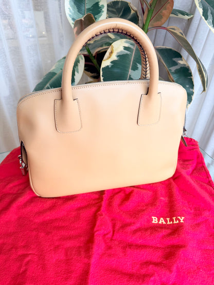 Bally Leather 'Doctors' Handbag in Tan