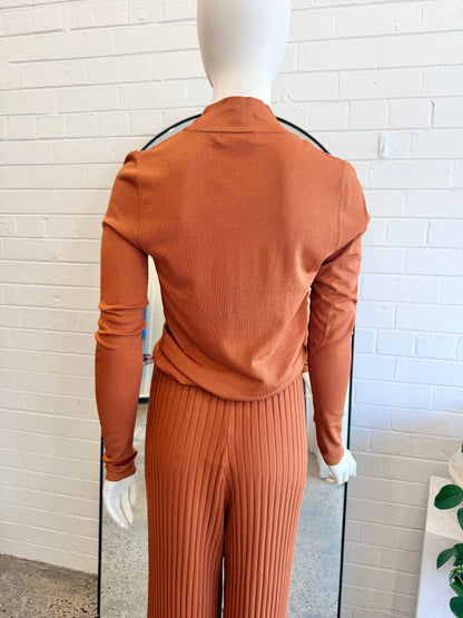 Zerafima Rust Terra Polo - Size M (10)