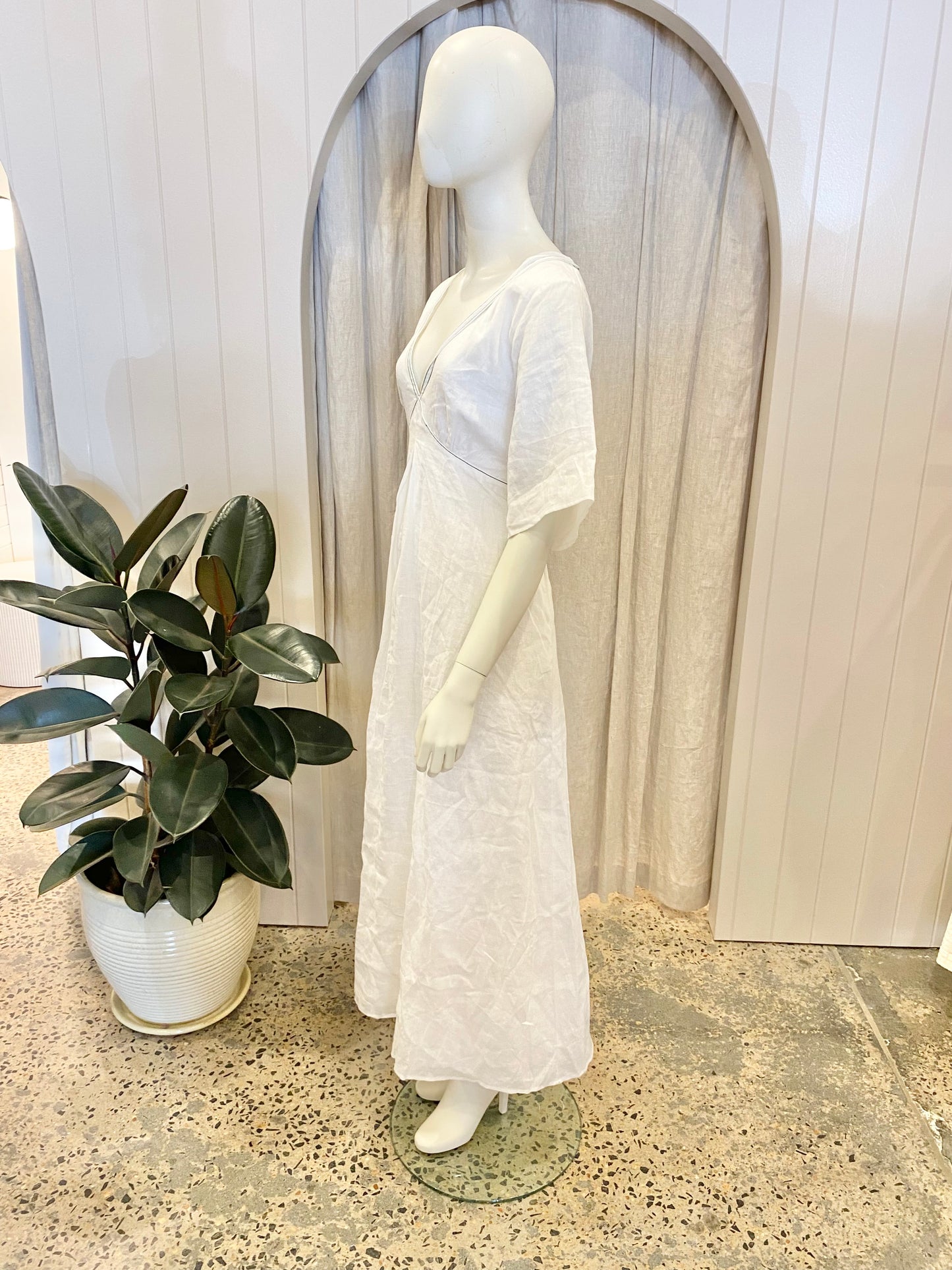 Dissh Rhodes Linen Dress - Size 16