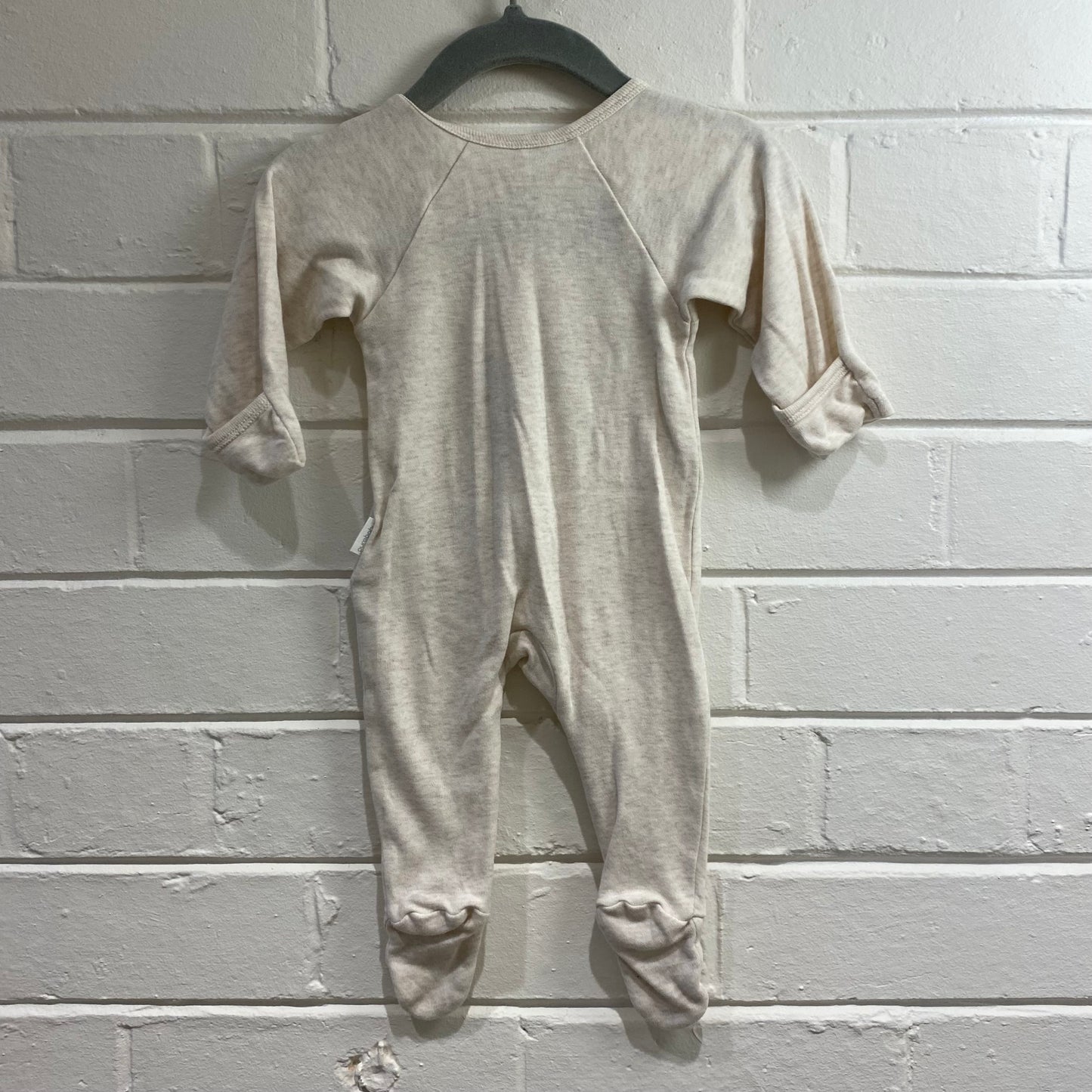 Purebaby Cream Onesie - Size 000