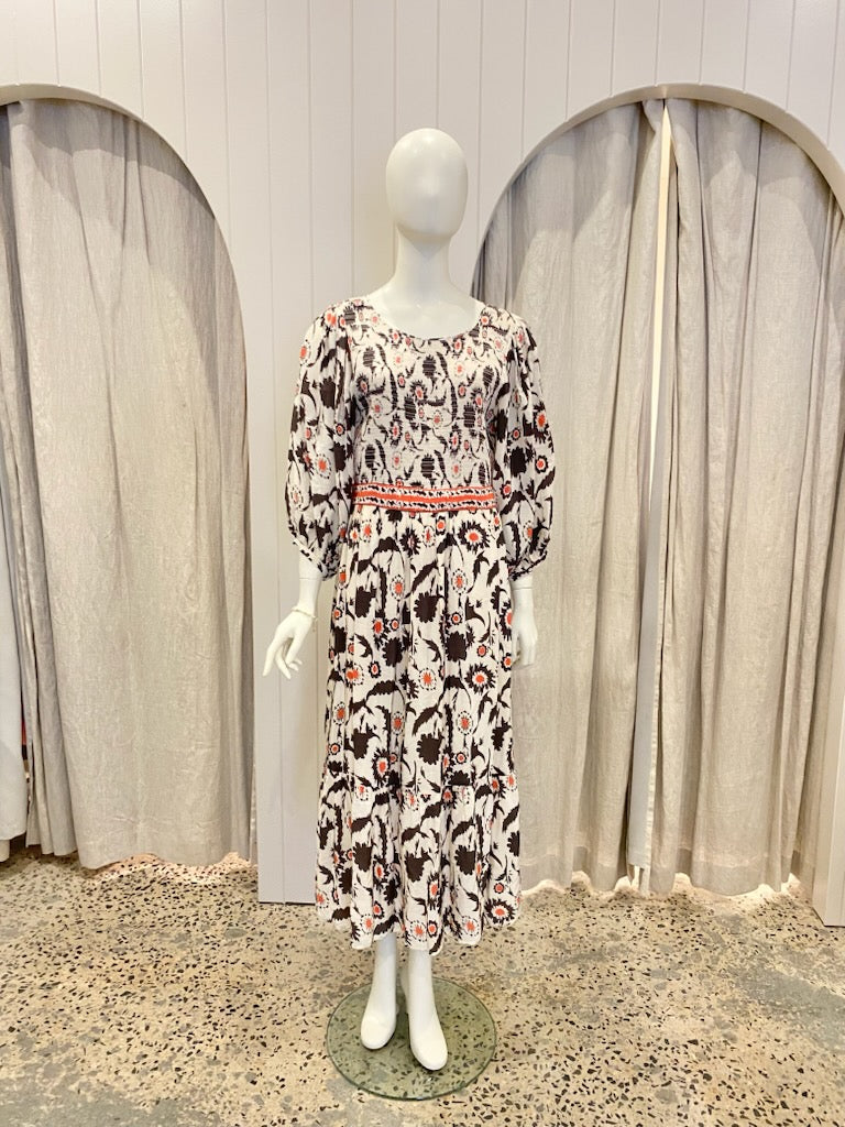 ba&sh Katel Midi Dress - Size 2 (10-12)