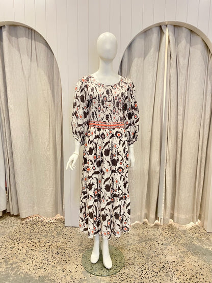 ba&sh Katel Midi Dress - Size 2 (10-12)