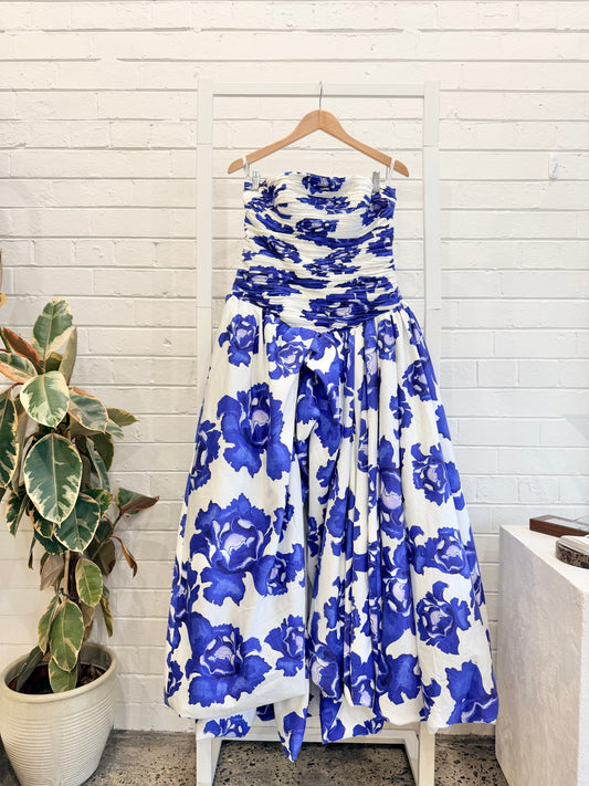 AJE 'Behold' Maxi Gown in Blue - Size 14